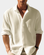 Relaxed Fit Long Sleeve Summer Shirt