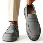 Men's Platform Sole Slip-On Loafers