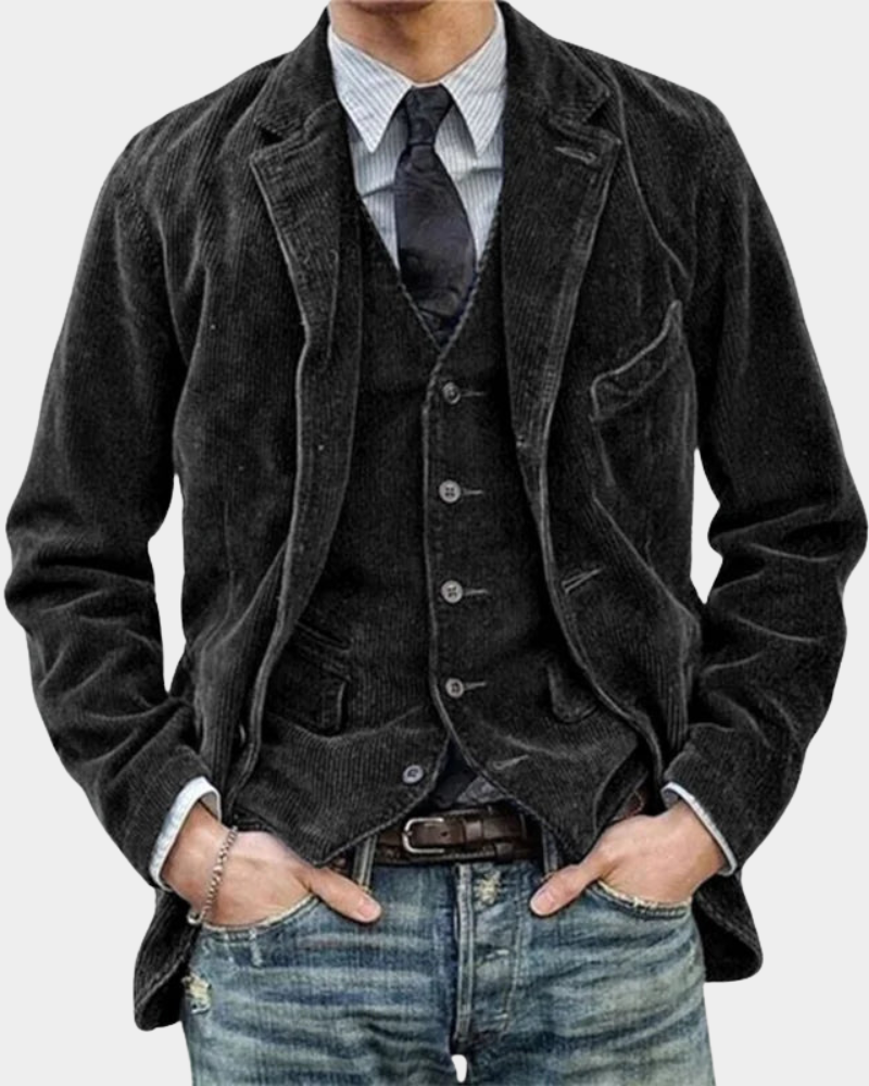 Blazer and Waistcoat Two-Piece Set