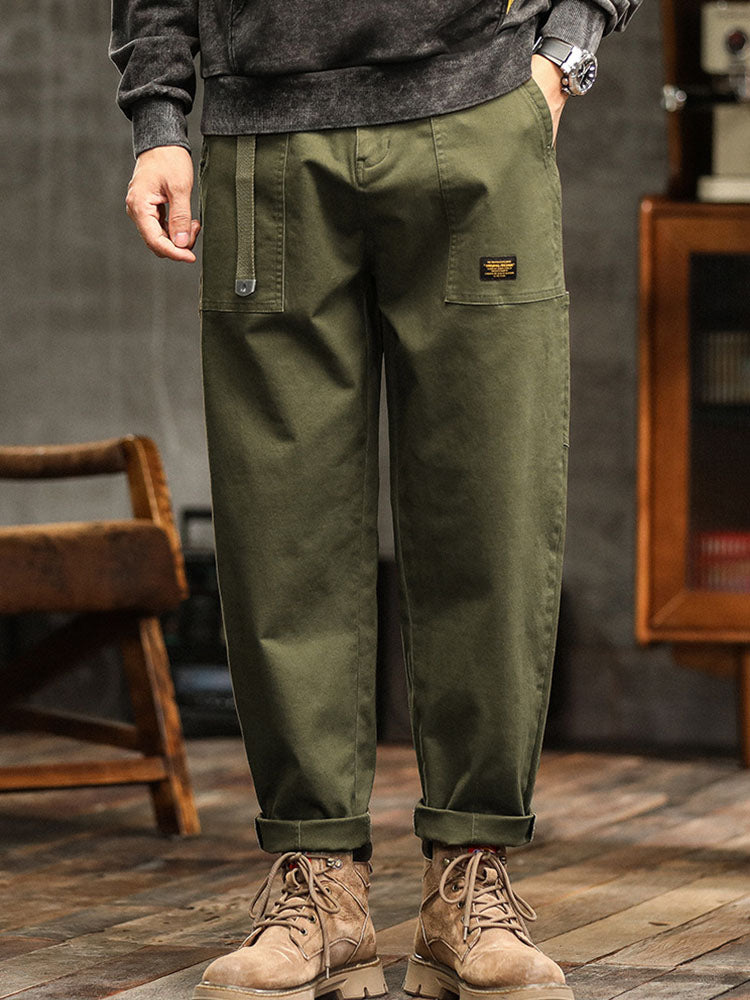 Cotton Utility Cargo Trousers