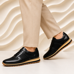 Hand-Stitched Leather Dress Sneaker