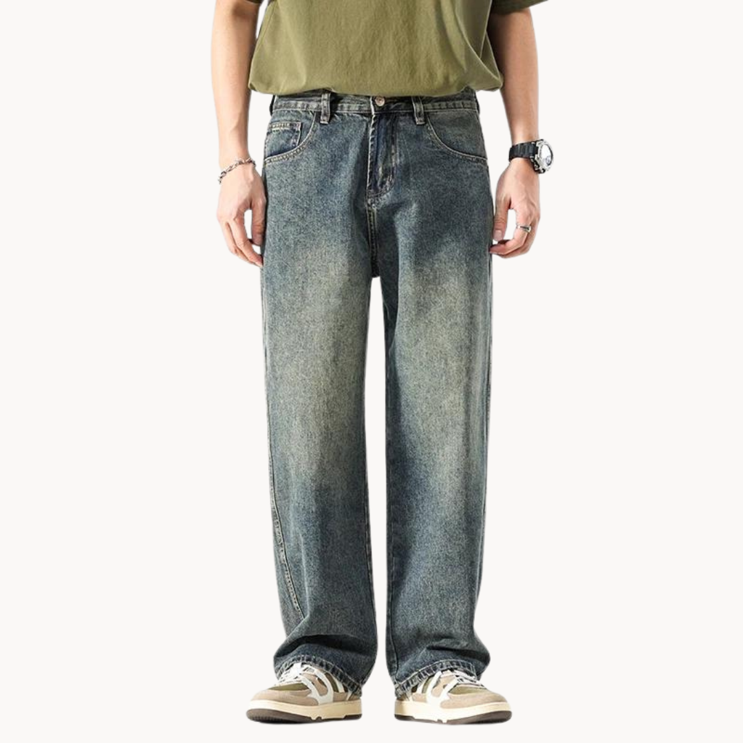 Relaxed Stovepipe Retro Jeans