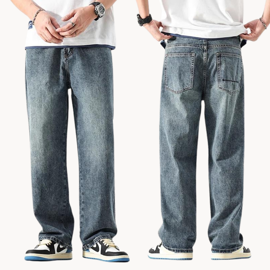 Relaxed Stovepipe Retro Jeans