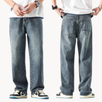Relaxed Stovepipe Retro Jeans