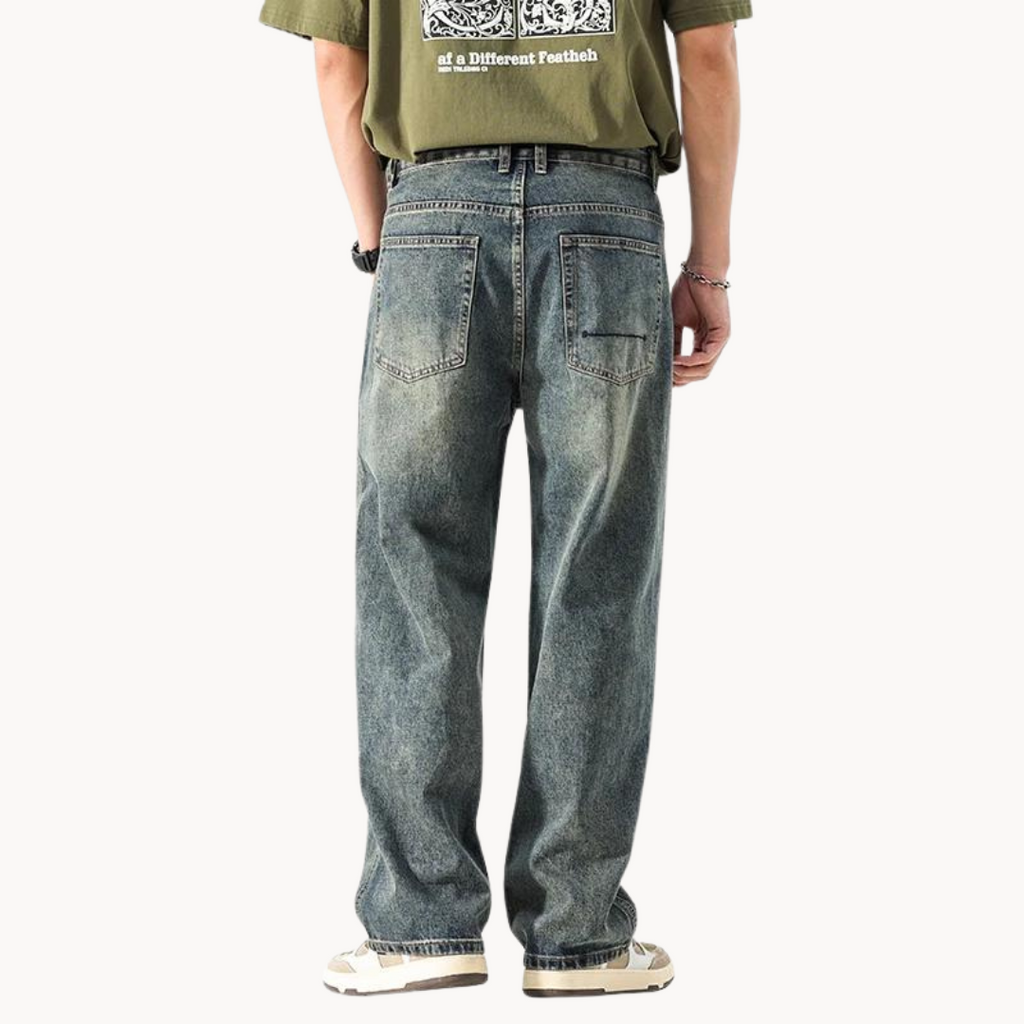 Relaxed Stovepipe Retro Jeans