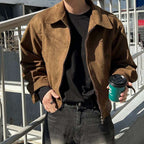 Faux Suede Casual Jacket