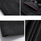 Plaid Turn-Down Collar Wool Coat