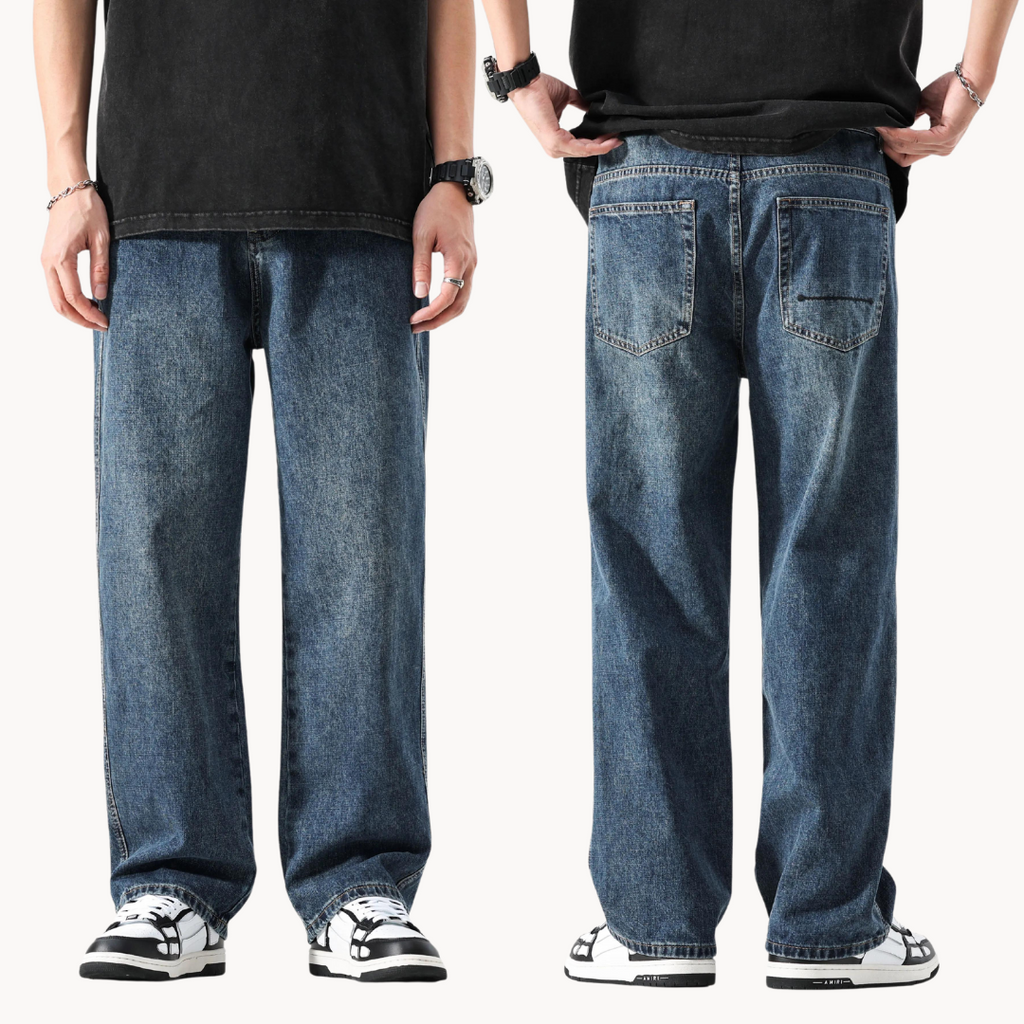 Relaxed Stovepipe Retro Jeans