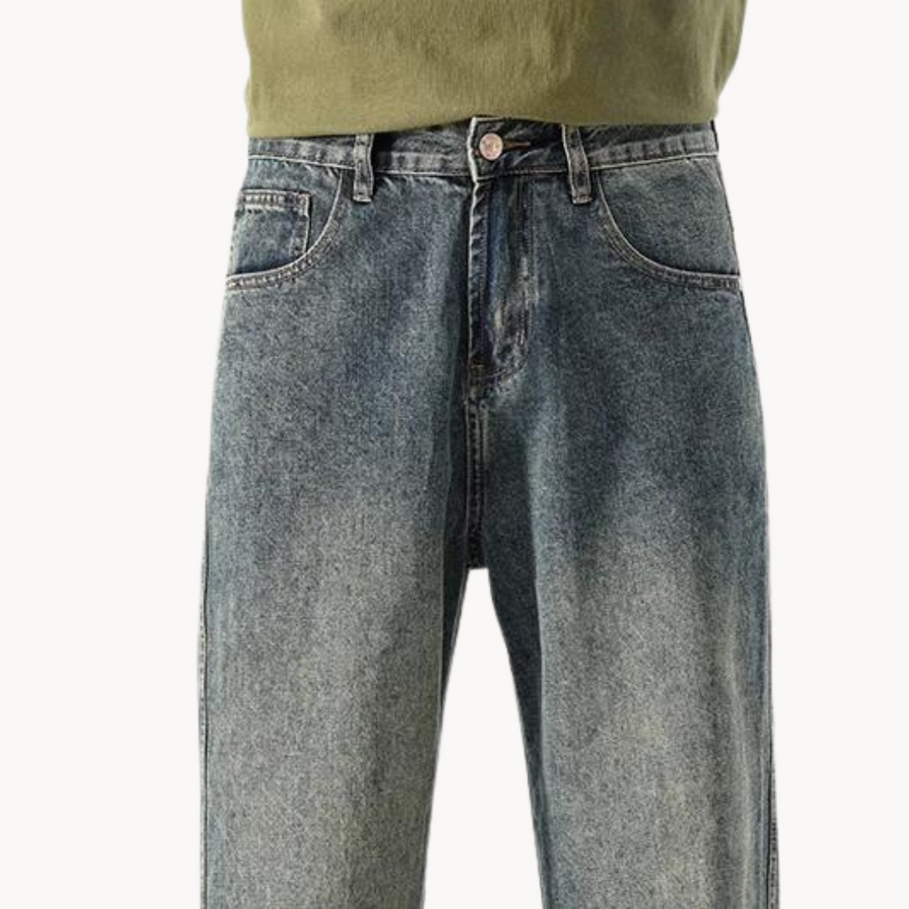 Relaxed Stovepipe Retro Jeans
