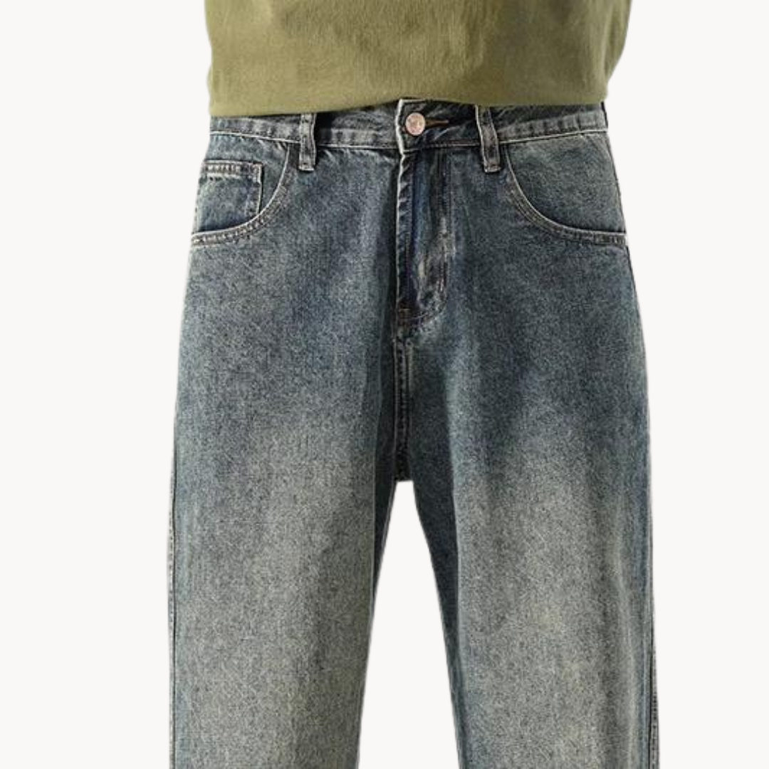 Relaxed Stovepipe Retro Jeans