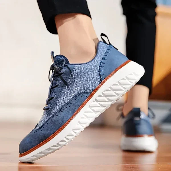Oxford-Style Leather Sneakers