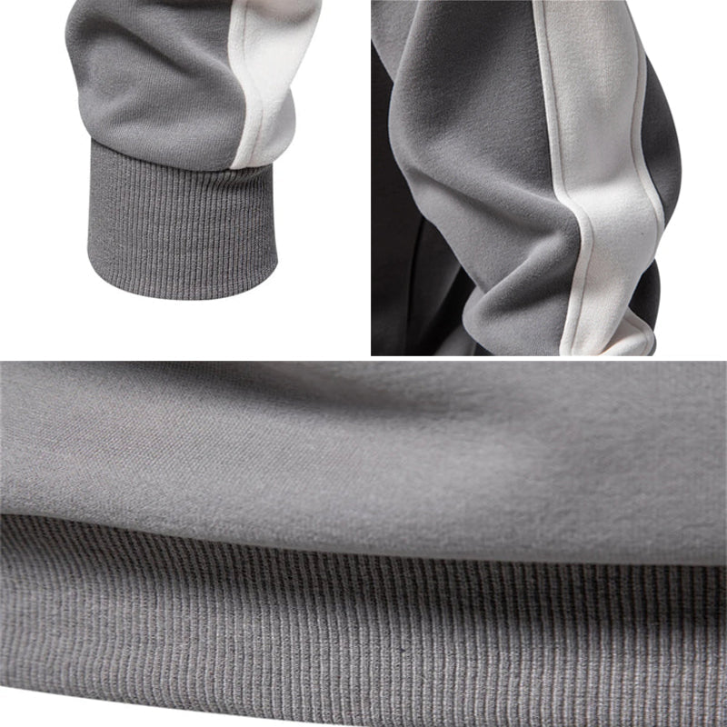 Side-Stripe Quarter Zip Sweatshirt