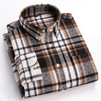 Men's Brushed Cotton Flannel Shirt