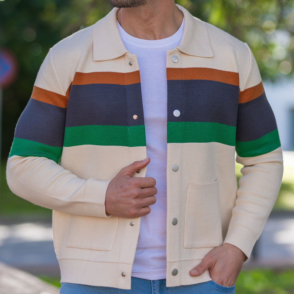 Fine Cotton Button-Up Cardigan