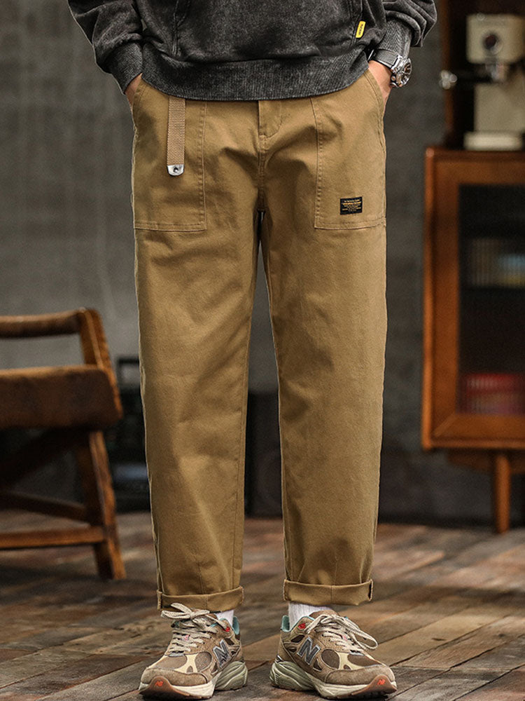Cotton Utility Cargo Trousers