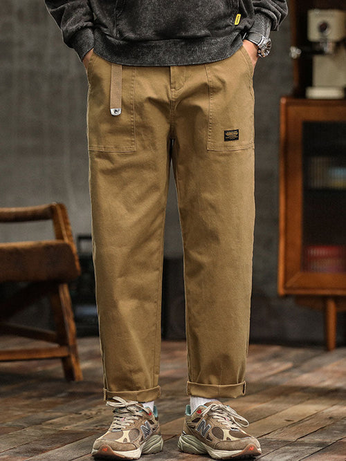 Cotton Utility Cargo Trousers