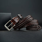 Hand-Braided Cowhide Leather Belt