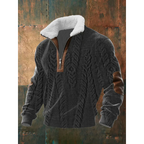 Fleece Stand-Collar Sweater
