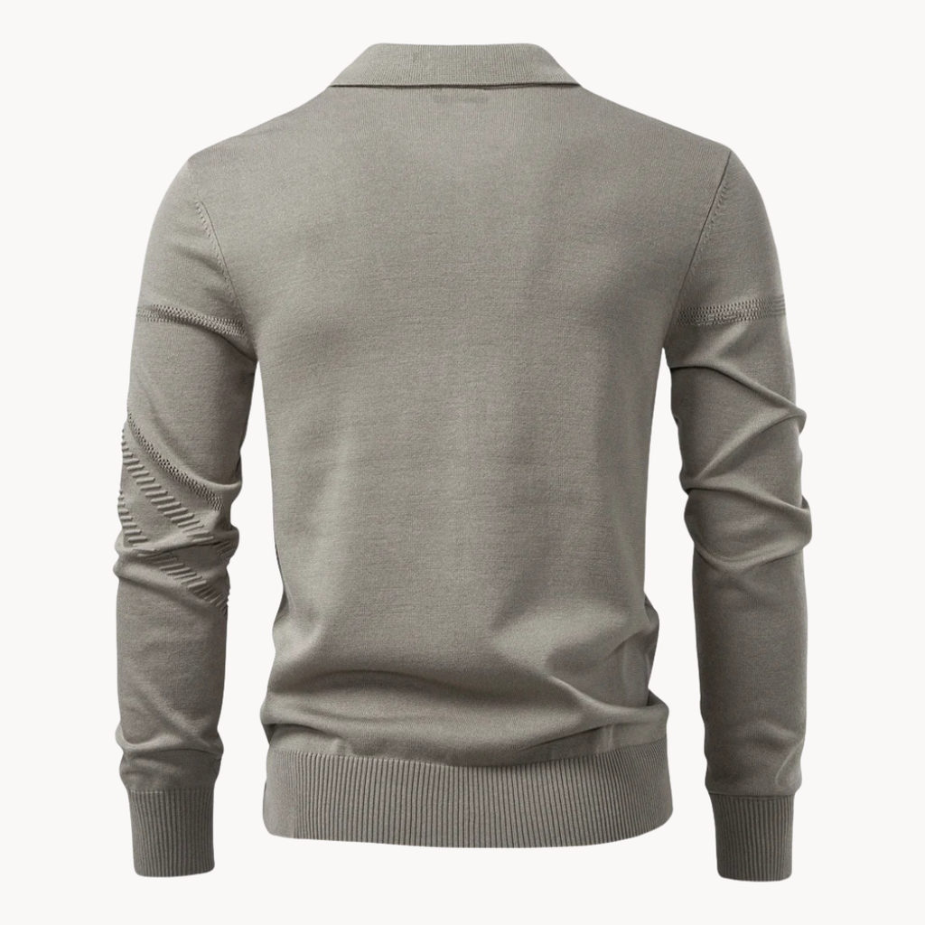 Fine Knit Short Sleeve Polo Shirt