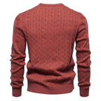 Soft Cotton Cable Knit Crew Jumper