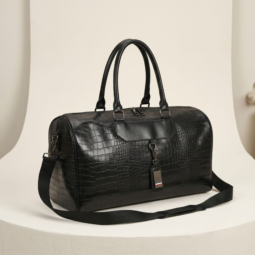 PU Leather Weekender Duffle Bag