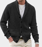 Shawl Collar Chunky Knit Cardigan