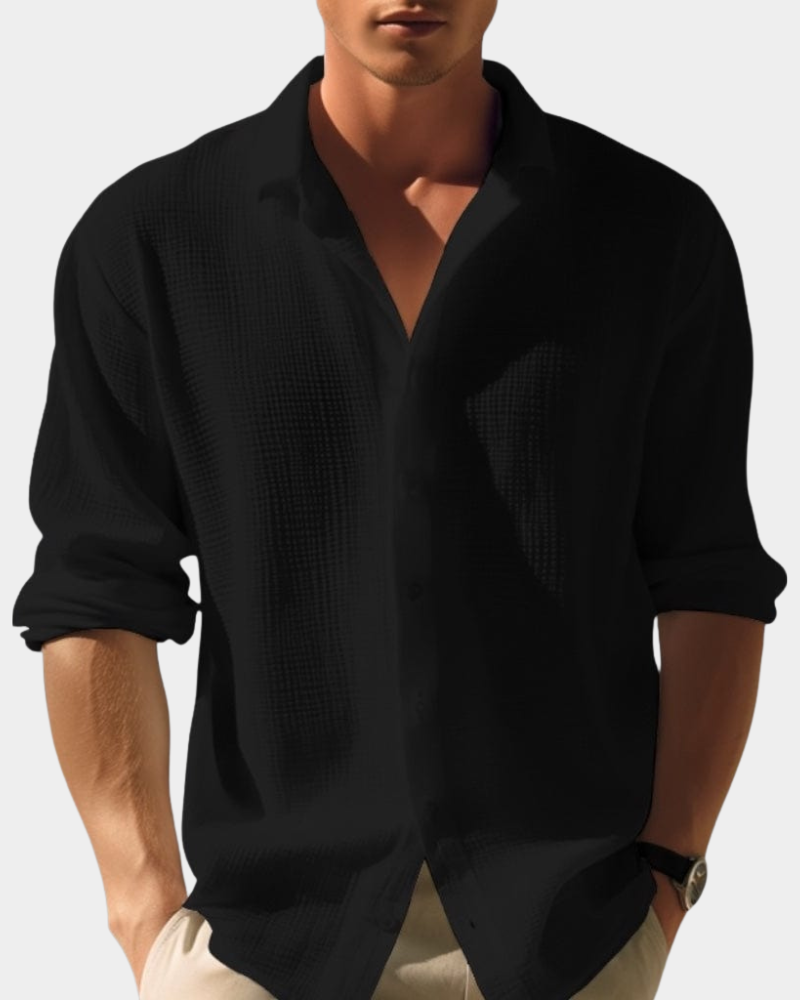 Relaxed Fit Long Sleeve Summer Shirt