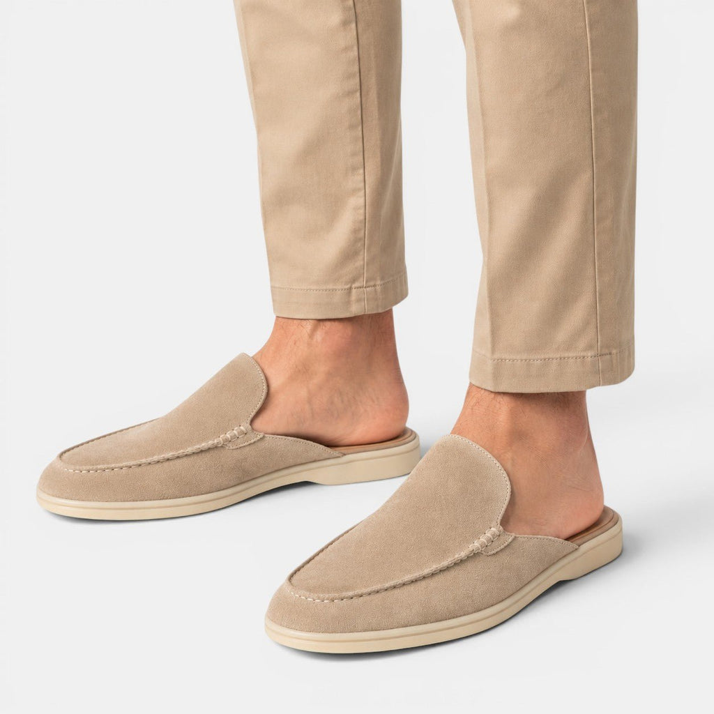 Slip-On Suede Mules - Secranzo