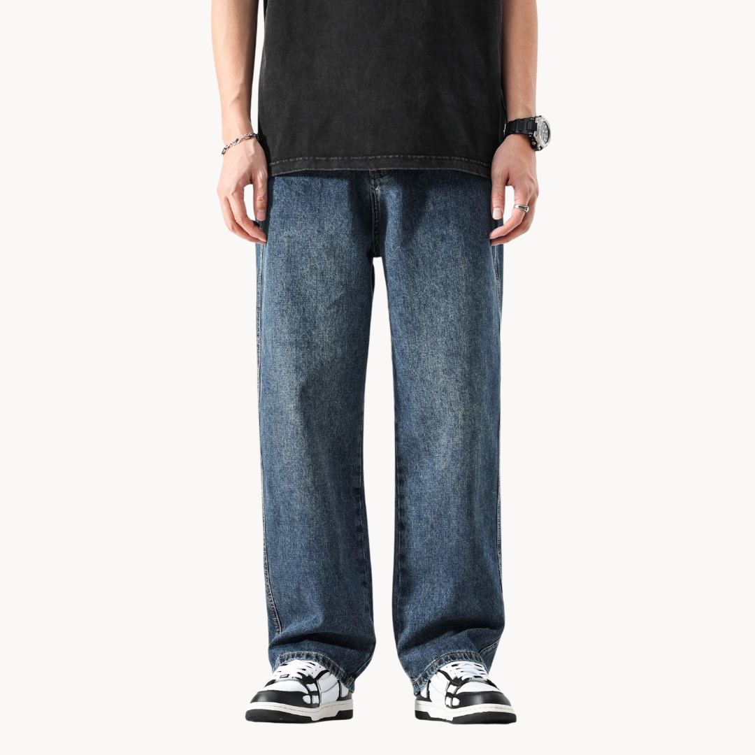 Relaxed Stovepipe Retro Jeans