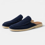 Slip-On Suede Mules - Secranzo