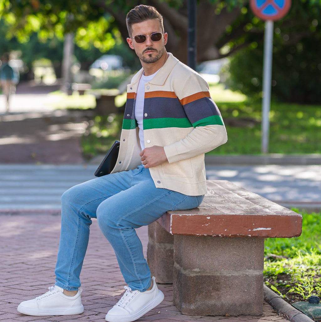 Fine Cotton Button-Up Cardigan