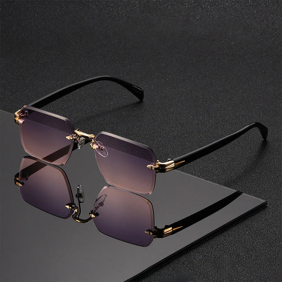 Men's Rimless UV Sunglasses