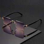 Men's Rimless UV Sunglasses