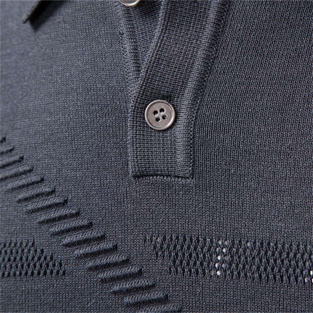 Slim Fit Soft Knit Polo Shirt
