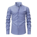 Striped Stretch Long Sleeve Shirt