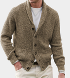 Shawl Collar Chunky Knit Cardigan