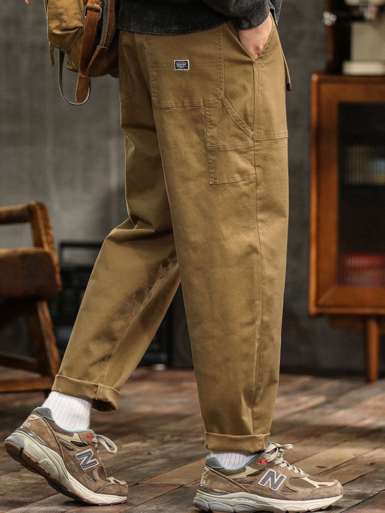 Cotton Utility Cargo Trousers