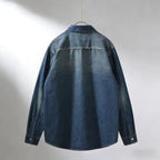 Washed Denim Workwear Overshirt