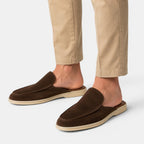 Slip-On Suede Mules - Secranzo