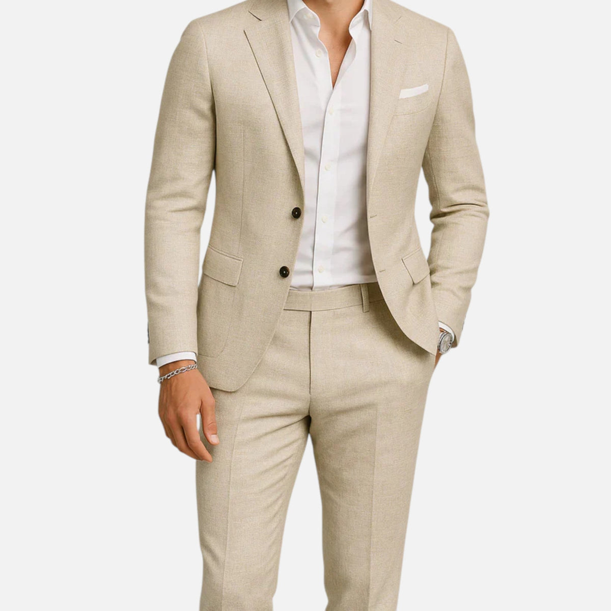 Classic Linen Two-Piece Suit