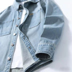 Washed Denim Workwear Overshirt