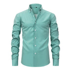 Striped Stretch Long Sleeve Shirt