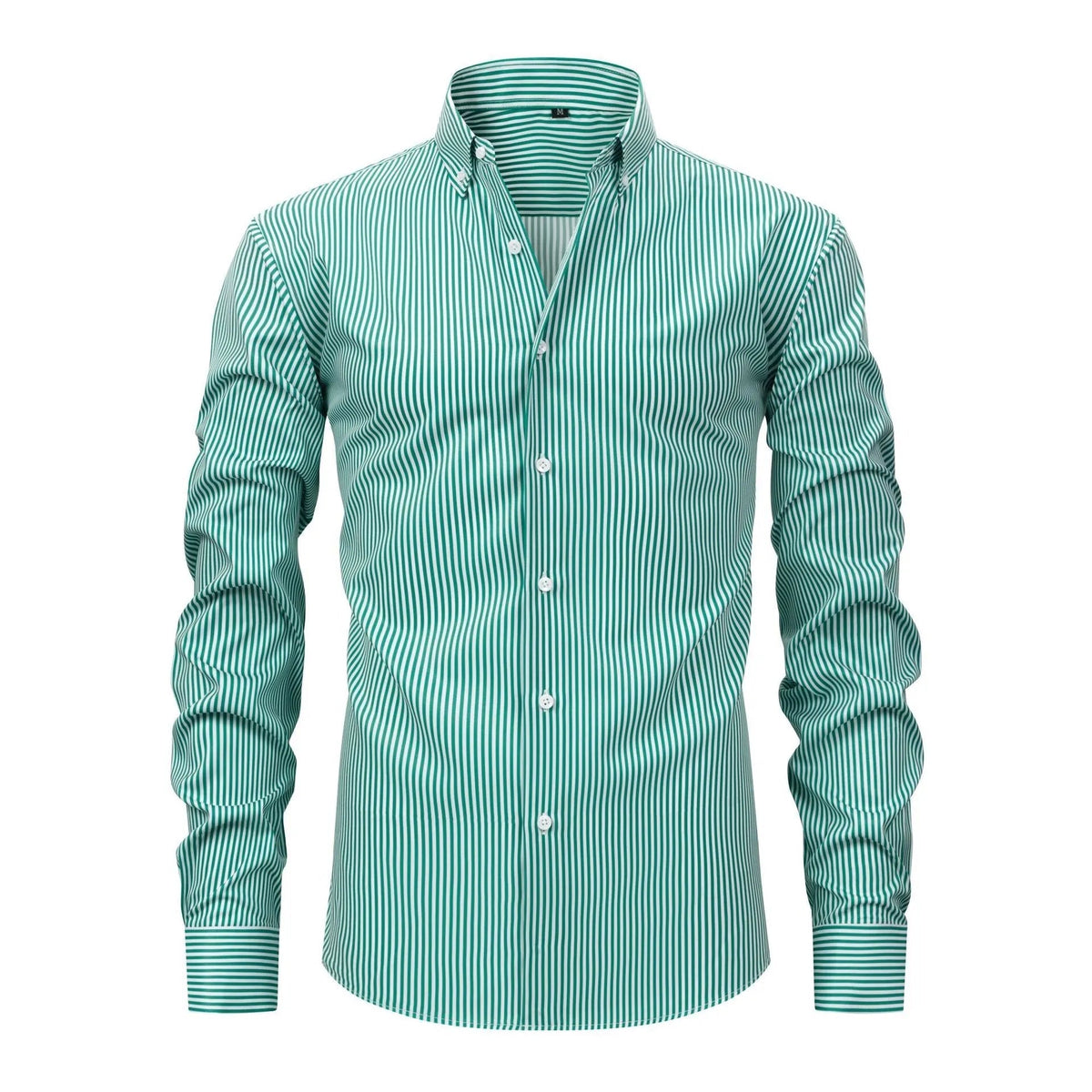 Striped Stretch Long Sleeve Shirt