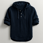 Linen Hooded Overshirt