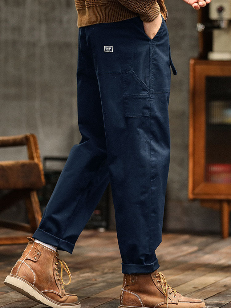 Cotton Utility Cargo Trousers