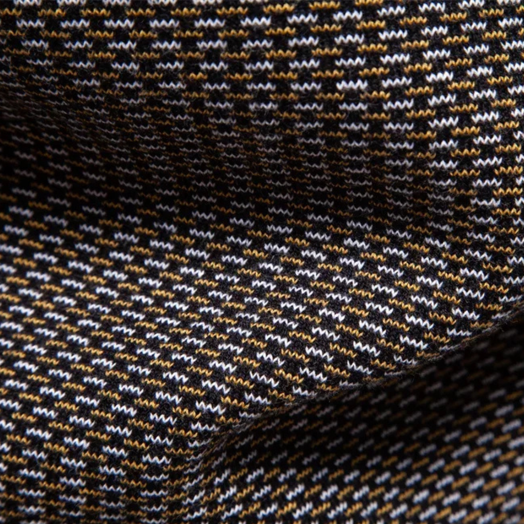 Textured Cotton Blend Zip-Neck Jumper