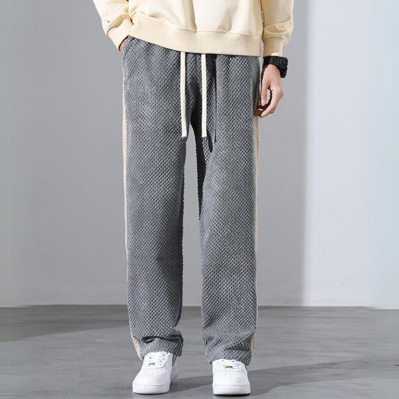 Waffle Corduroy Side Stripe Joggers