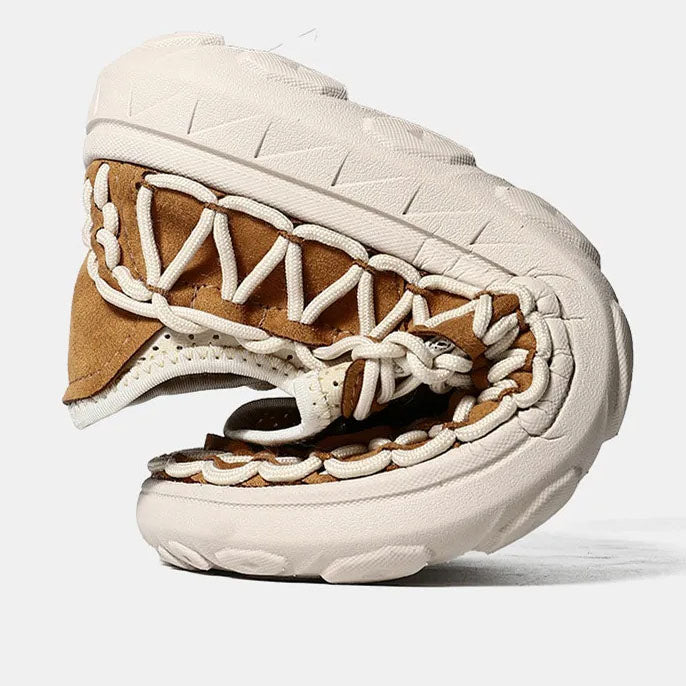 Woven Nylon Comfort Sandals