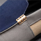 Patchwork Canvas Slip-On Loafers