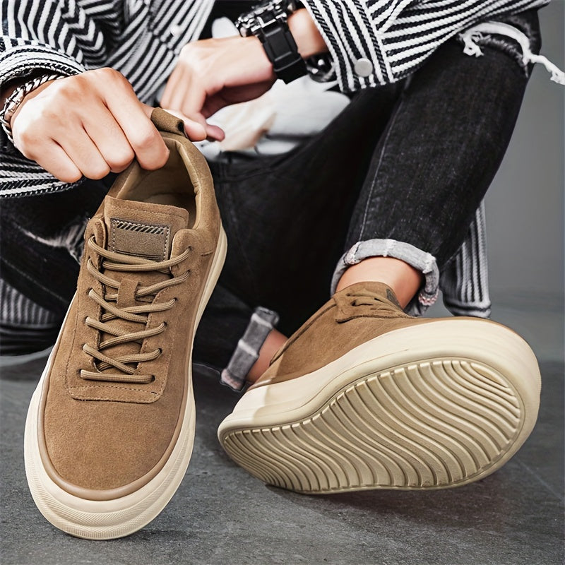 Premium Suede Leather Low Sneakers